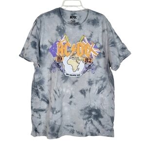 AC/DC Tie Dye Graphic Band Tee